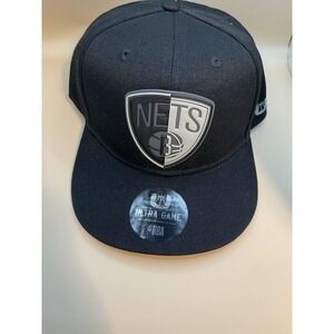 Brooklyn Nets Men's Cap hat one size Black New NBA Basketball Ultra Brand